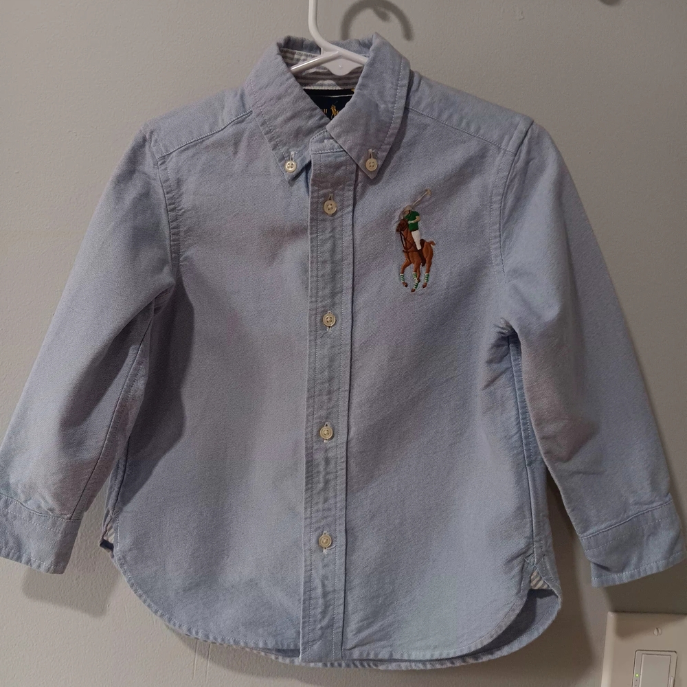 Ralph Lauren Light Blue Kids Button-Down Shirt